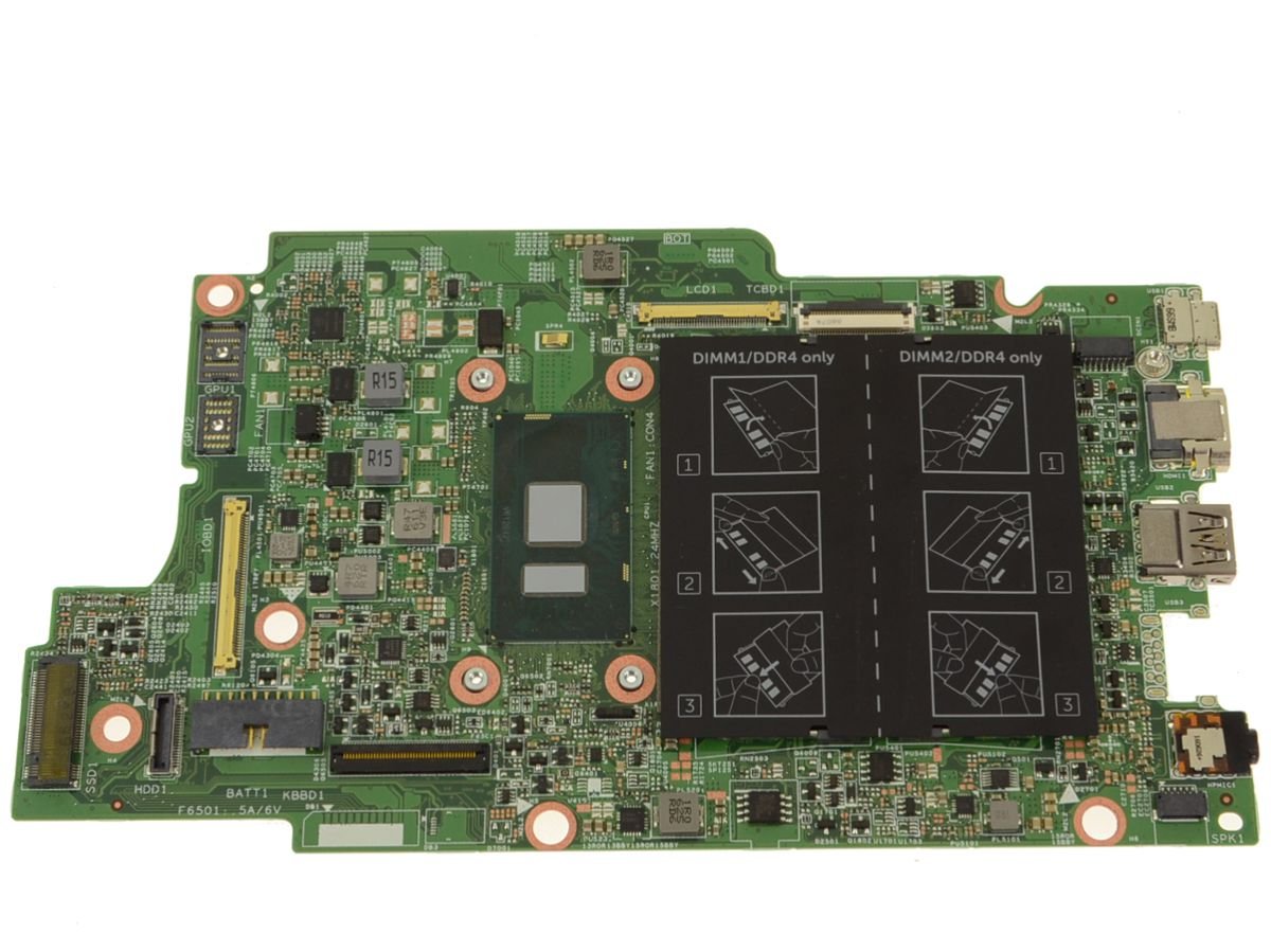 For Dell Inspiron 17 (7778) Motherboard System Board with Intel Core i7 2.5GHz CPU - 809FW