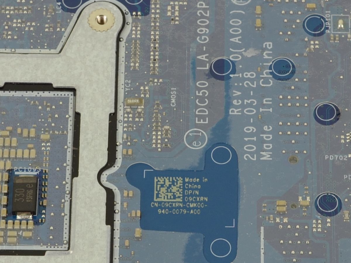 For Dell Precision 3540 Motherboard System Board Intel i7 1.9GHz Quad Core - Thunderbolt 3 - AMD Radeon Graphics - 9CXRN - Image 2
