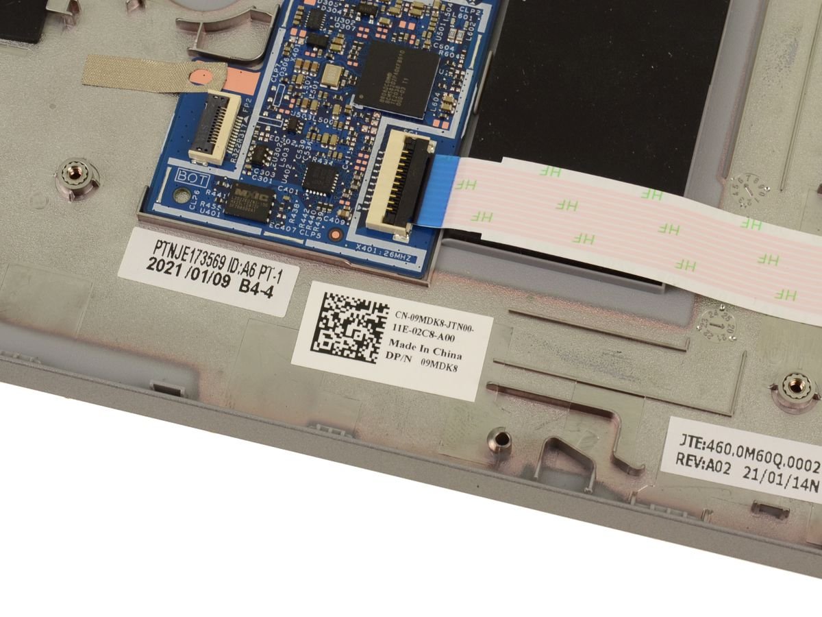 For Dell Latitude 5520 / Precision 3560 Laptop Palmrest Touchpad Assembly with Smart Card Reader - 9MDK8 - X6FPW - Image 2
