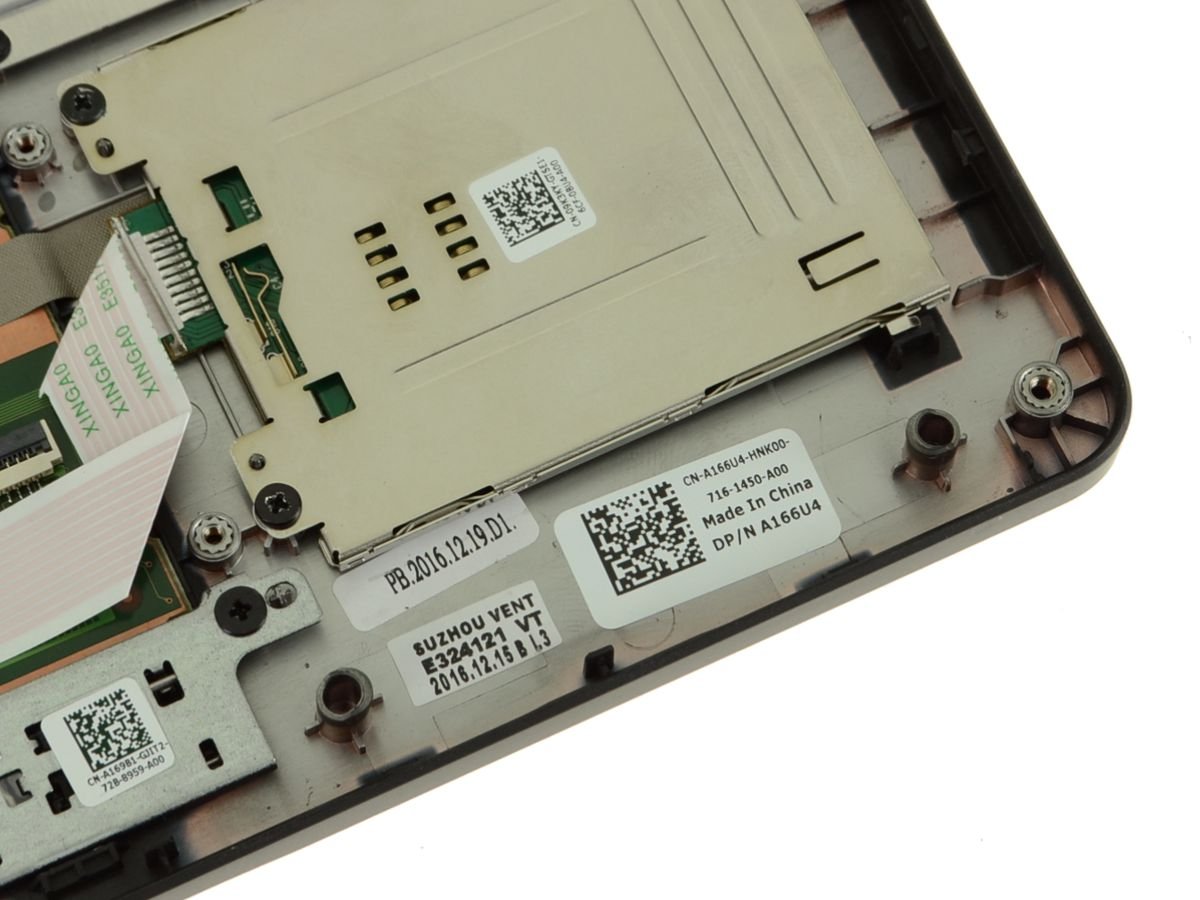 For Dell Latitude 5580 / Precision 3520 Palmrest Touchpad Assembly with Fingerprint Reader - GT3WT - A166U4 - Image 3