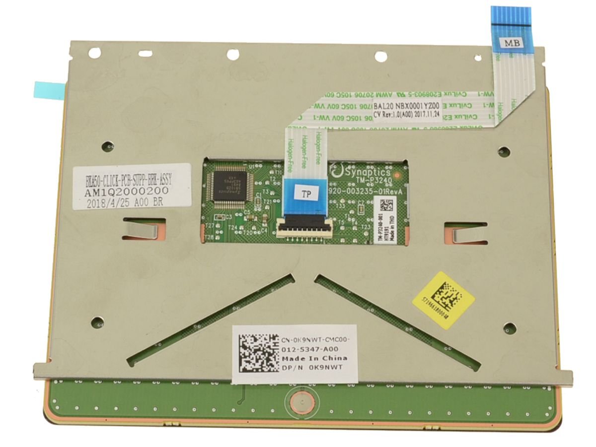 For Dell Inspiron 15 (5565 / 5567) Touchpad Sensor Module with Cable Kit - Black - K9NWT - B0760 - Image 2