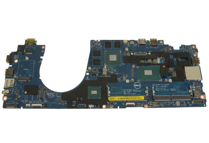 D1616 0D1616 Intel Core i7-7700HQ For Discrete Graphics For Dell Precision 15 (3520) Motherboard