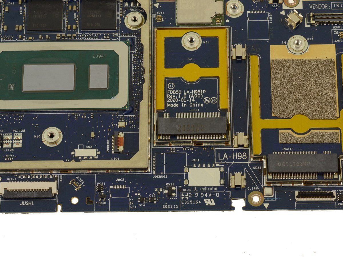 For Dell Latitude 9510 Motherboard System Board i7 1.1GHz Hexa Core Processor - 16GB - D2HYF - Image 3