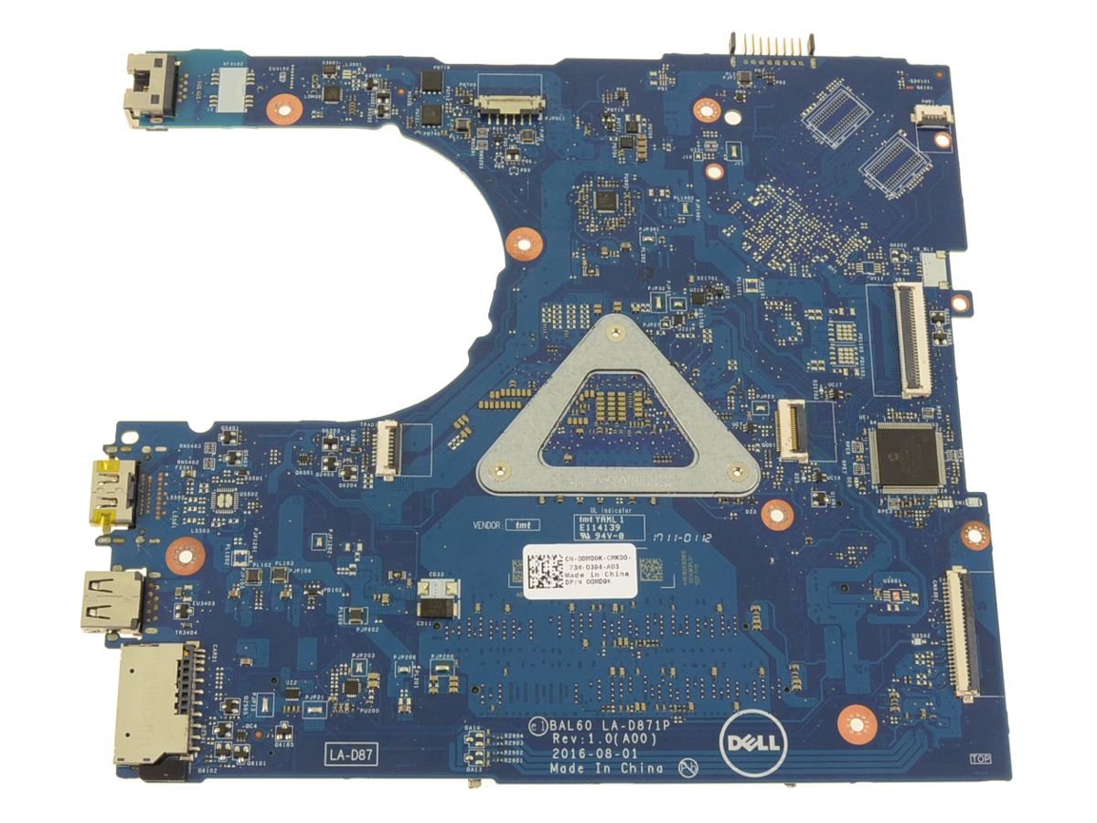 For Dell Inspiron 15 (5566) Motherboard System Board with Integrated Intel Graphics and Intel Core i3 2.4Ghz - DMD9K