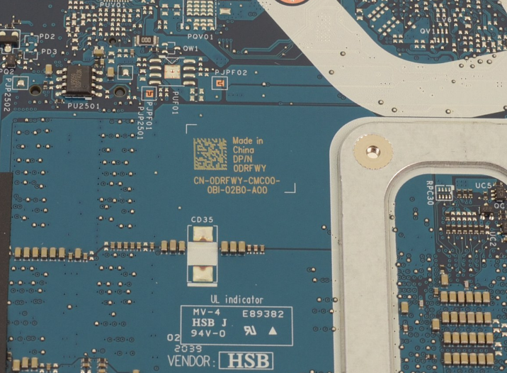 DRFWY 0DRFWY AMD Ryzen 7 3700U Quad Core 2.3GHz For Dell Inspiron 3505 Motherboard - Image 3