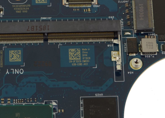 F3DC8 0F3DC8 Intel i7-8750H CPU Discrete Graphics For Dell XPS 15 (9570) Motherboard - Image 2
