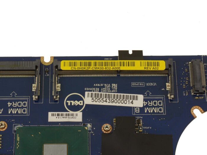 For Dell Latitude 5480 Motherboard System Board with i5 2.6GHz Quad Core Processor - UMA - H0K2P - Image 2