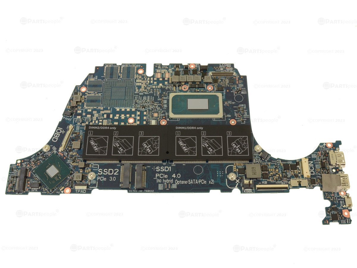 For Dell Inspiron 15 7510 / Inspiron 16 7610 / Vostro 15 7510 Motherboard System Board with Intel i5-11400H Hexa Core 2.7GHz - Integrated Intel Graphics - PPJ6T
