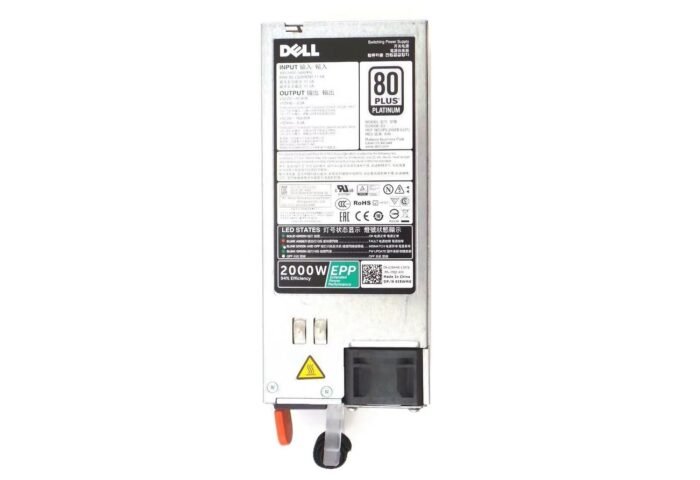 Original J5WMG 0J5WMG 2000W For Dell PowerEdge C4130 FX2 R740XD 80+ Platinum Power Supply PSU D2000E-S0