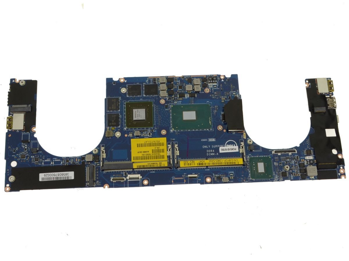 For Dell Precision 15 (5510) Motherboard System Board with Nvidia Graphics - i7 Quad Core 2.7GHz CPU - J9Y2F