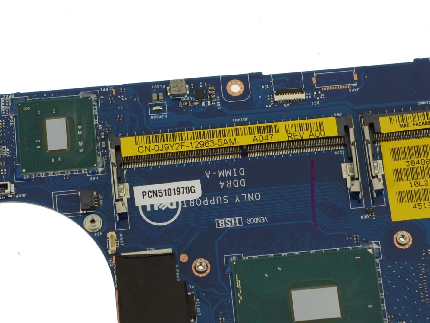 For Dell Precision 15 (5510) Motherboard System Board with Nvidia Graphics - i7 Quad Core 2.7GHz CPU - J9Y2F - Image 3