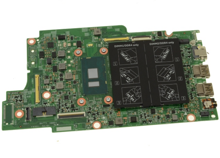 JV40X 0JV40X Intel Core i3-6100U Integrated Graphics For Dell Inspiron 15 (5568) / 13 (5368) 2-in-1 Motherboard