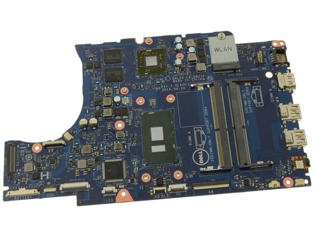For Dell Inspiron 15 (5567) and Inspiron 17 (5767) Motherboard System Board Core i7 2.7GHz CPU Discrete AMD Graphics - KFWK9