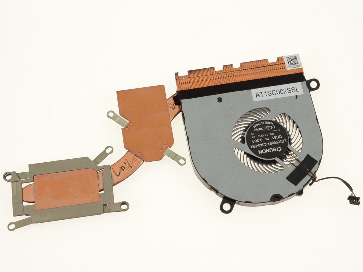 For Dell Latitude 5480 CPU Heatsink / Fan Assembly For Discrete Nvidia Graphics - H-Type - KKT6M - Image 2