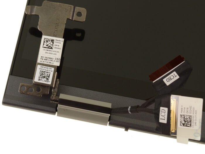 For Dell Inspiron 7300 2-in-1 Black 13.3" FHD Complete Touchscreen LCD Screen Assembly with Hinges - M09N3