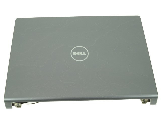 For Dell Studio 1535 / 1536 / 1537 15.4" LCD Back Top Cover Lid Plastic (Includes Power Button) with Hinges - Graphite Grey with Red Trim - M125C