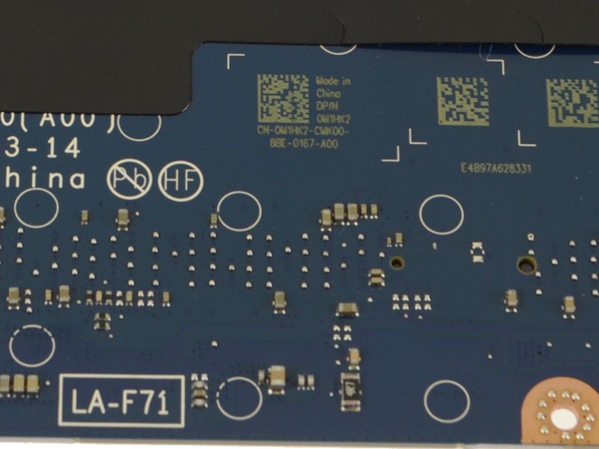 For Dell Precision 3530 Motherboard System Board with 2.2GHz Hex Core Intel i7 - Nvidia Graphics - M1HK2 - Image 2