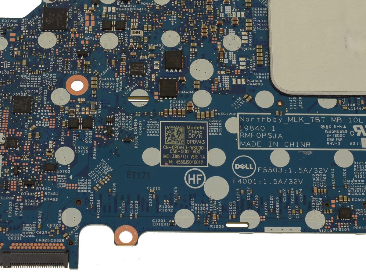 For Dell Latitude 5310 Laptop Motherboard System Board with 1.1GHz i7 Hexa Core Processor - PDV43 - Image 2