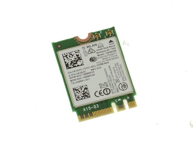 Intel Wireless-AC 7265 Dual Band WLAN WiFi 802.11 ac/a/b/g/n + Bluetooth 4.0 M.2 Card - R39XC