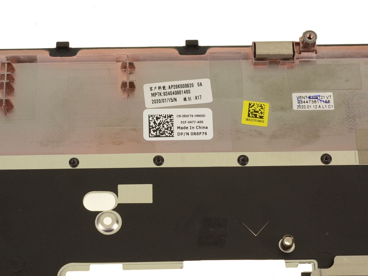 For Dell Precision 7740 Touchpad Palmrest Assembly with FIPS Fingerprint Reader - F1JTD - R6F76 - Image 2