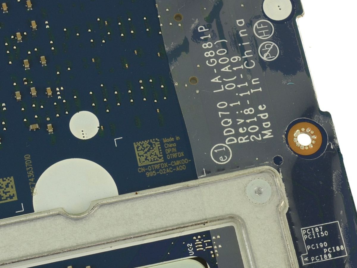 For Dell Alienware Area-51m Laptop Motherboard (System Mainboard) - TRFDX - Image 2