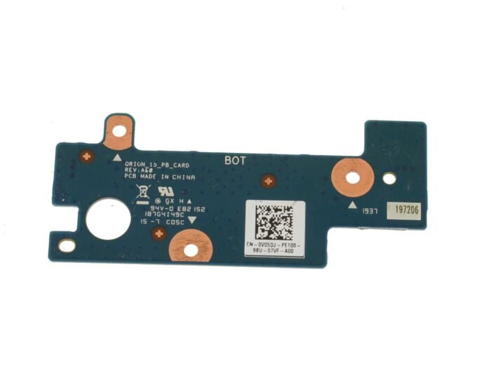 For Dell Alienware m15 / m17 Power Button Circuit Board - V05DJ