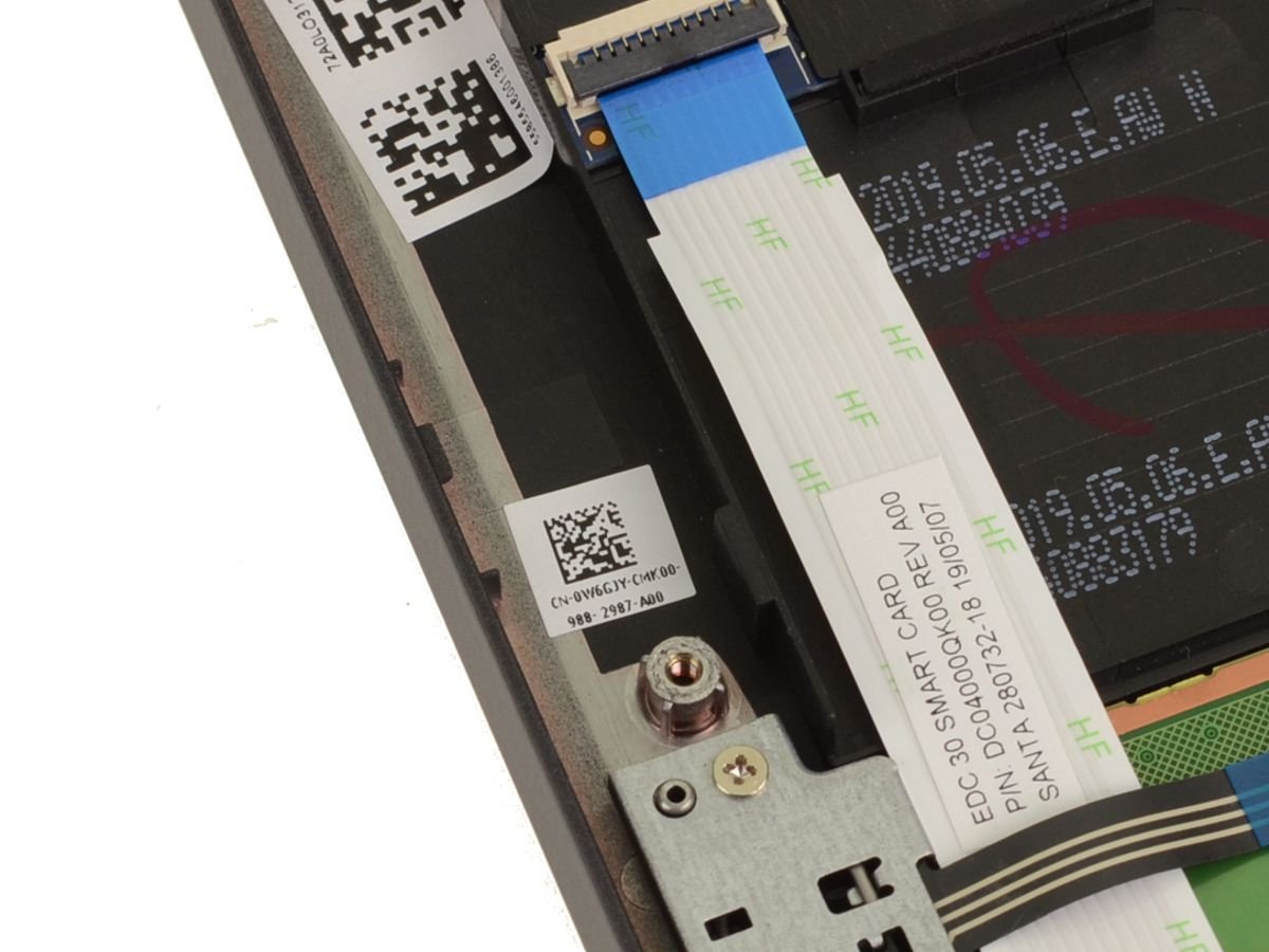 For Dell Latitude 7300 Palmrest Touchpad Assembly with Smart Card Reader - W6GJY - Image 4