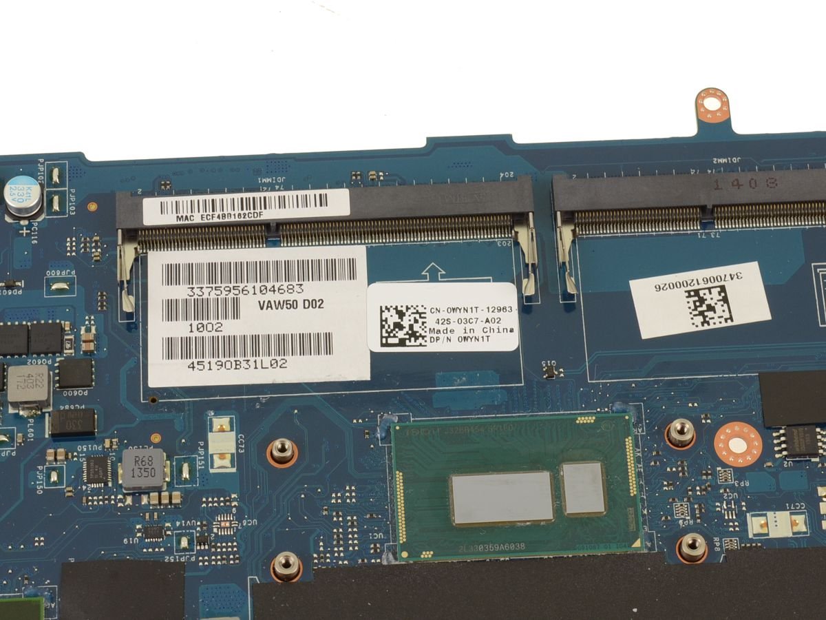 For Dell Latitude E5540 Laptop Motherboard (System Mainboard) i5 1.9Ghz with Discrete Nvidia Graphics - WYN1T