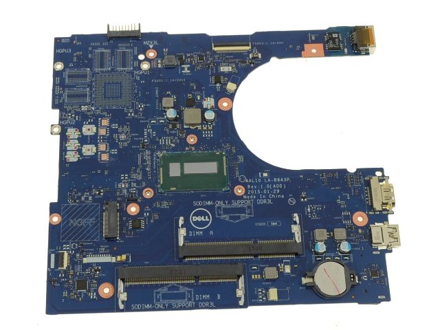 For Dell Inspiron 17 (5758) / 15 (5558) / 14 (5458) Motherboard System Board with Integrated Intel Graphics and Intel Core i5 1.6Ghz - XCFXD