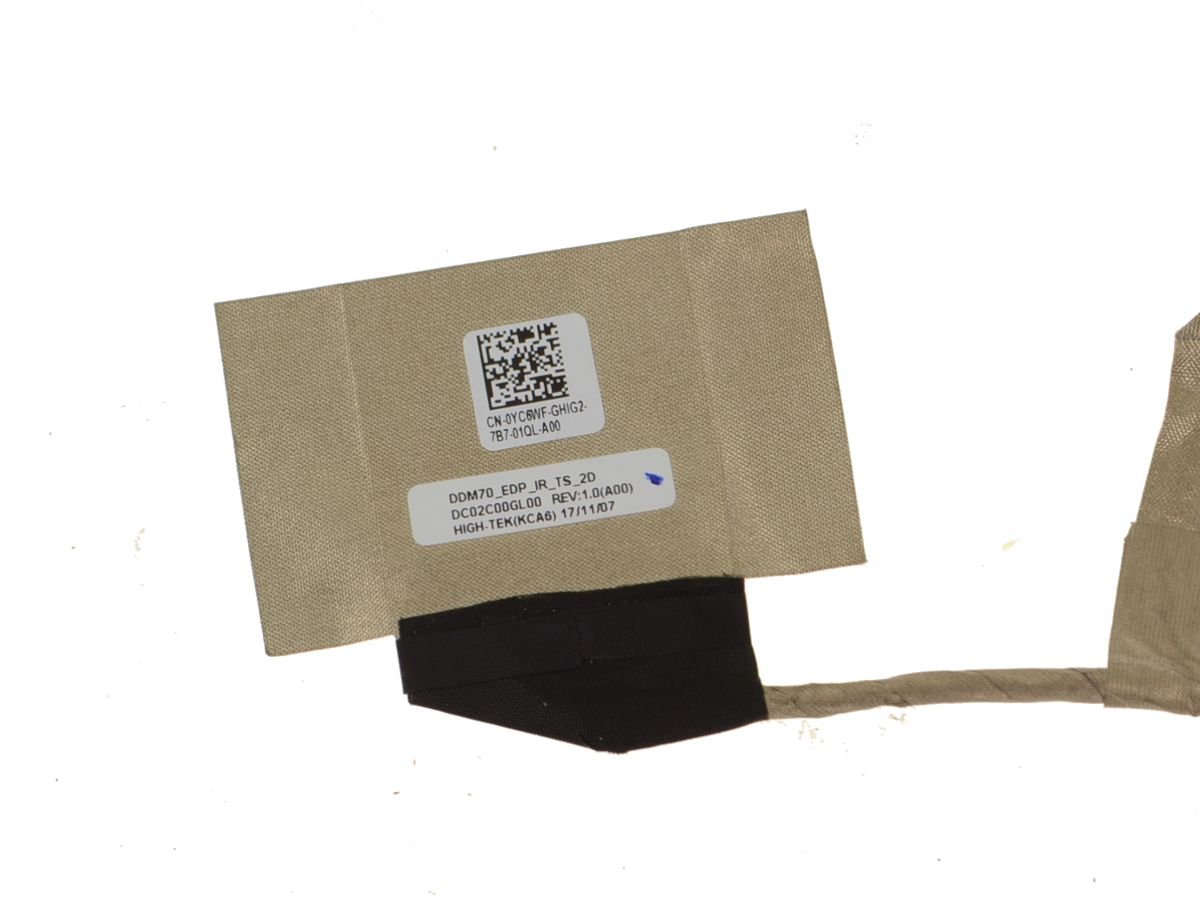 For Dell Latitude 5490 14" Ribbon LCD Video Cable for Touchscreen - TS - IR Cam - YC6WF - Image 3