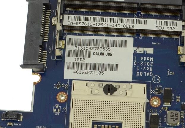 F761C - Integrated Intel Graphics For Dell Latitude E6430 Laptop Motherboard - Image 2