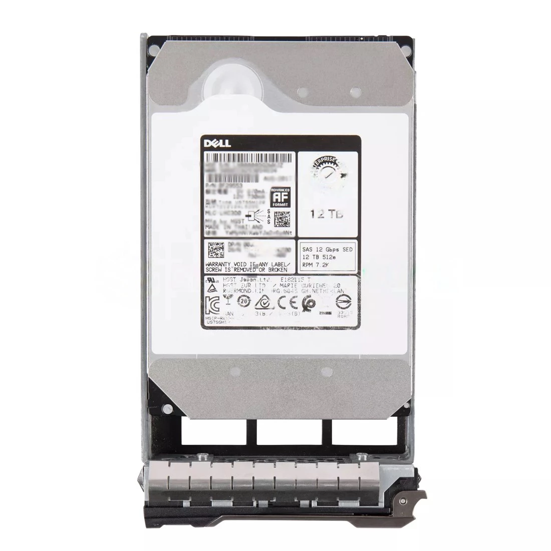 For Dell 400-AXLE 12TB SED 7200 RPM 3.5inch 12Gbps 512e 256MB 13G Hot Plug HDD