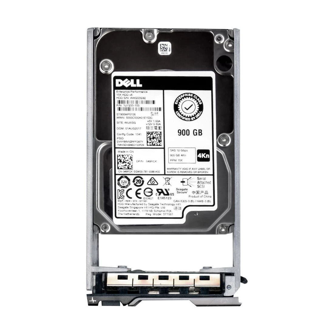 For Dell49RCK 900GB 15K 4Kn SAS 12Gbps 2.5in Hot-Plug drive