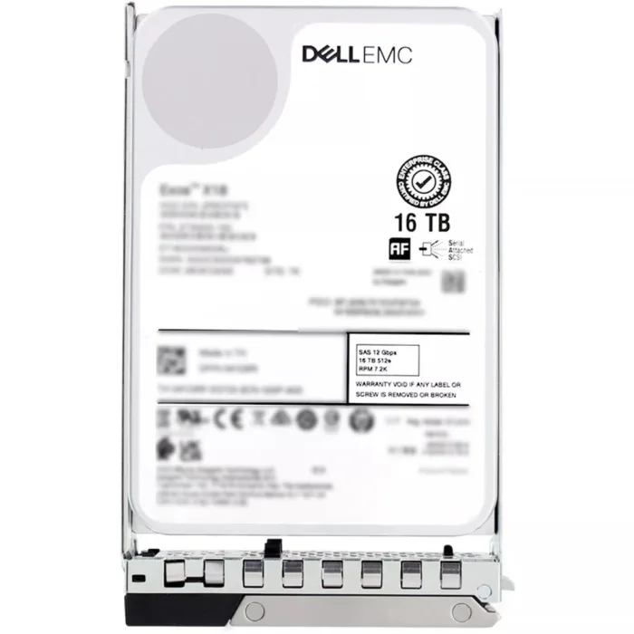For Dell EMC 400-BHNT 16TB 7.2K RPM SAS 12Gbps 512e 3.5inch Hot-plug Hard Drive with 14G Kit