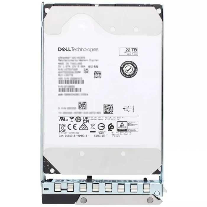 For Dell400-BOZY 22Tb SAS-12Gbps 7.2K 512e 3.5inch Hot-Plug Hdd