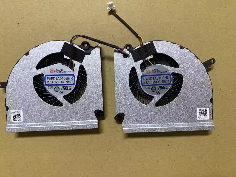 Original For MSI MS-17S1 17S2 GE78HX GP78HX CPU GPU Fan DC12V PABD1A010SHR N507 N508
