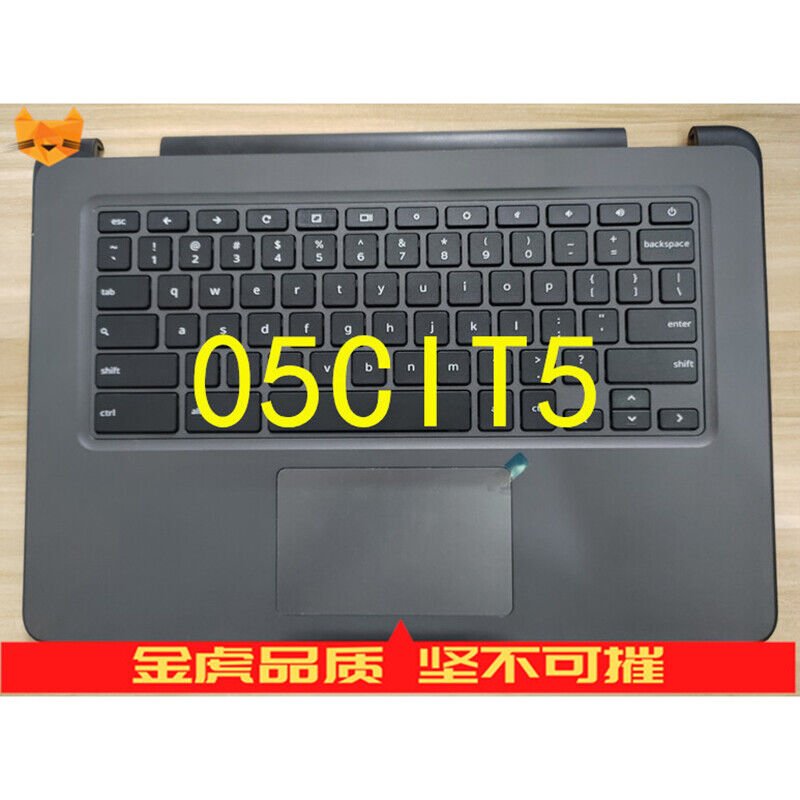 Original Palmrest Upper Case w/US Keyboard Touchpad For Dell Chromebook 3400 05C1T5