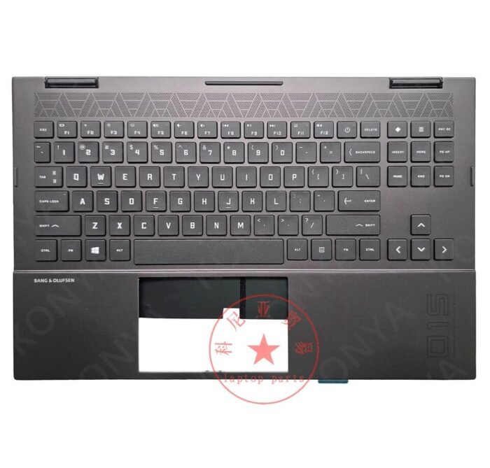Original Palmrest Upper Case w/US Backlit Keyboard For HP Omen 15-EK 15-EN M46182-001