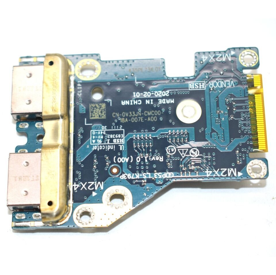 Original USB I/O Board GDP53 LS-K793P For Dell Alienware M15 R5 V33JN 0V33JN