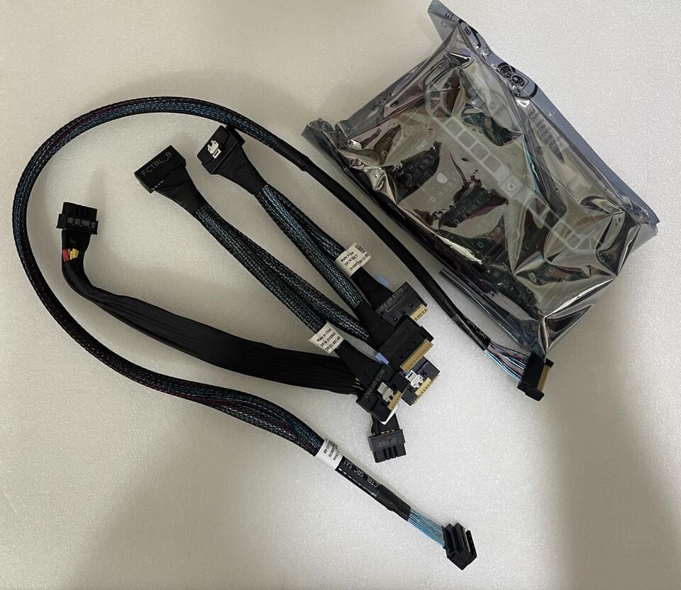 Original For Dell PowerEdge R7525 R750 NVME 8 x 2.5 Backplane with Cable YD2C2 0YD2C2
