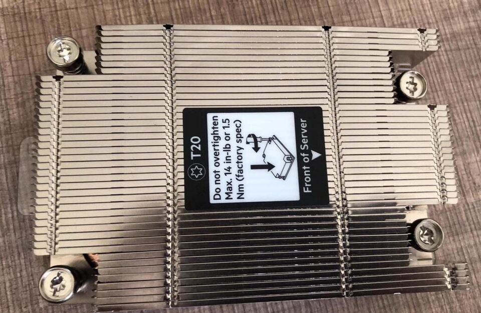 Original For HPE DL385 G10 Plus 1U High Performance Heatsink