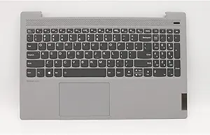 Lenovo ideapad 5-15ITL05 5-15ALC05 15.6" Palmrest keyboard bezel US Backlit PG-silver 5CB0X56085