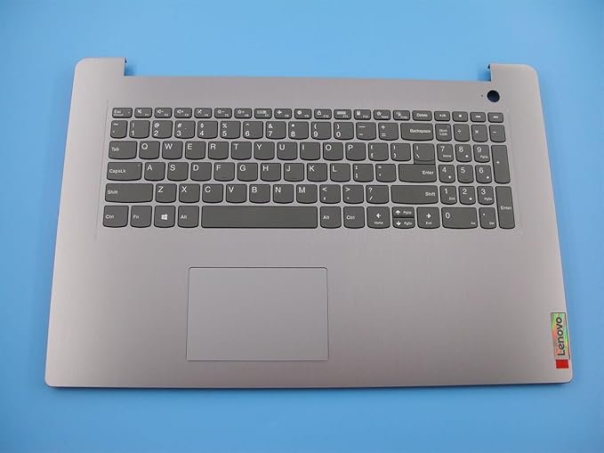Lenovo ideapad 3-17ALC6 3-17ADA6 17.3" Palmrest Keyboard Bezel US for FingerPrint Arctic Grey 5CB1C75085