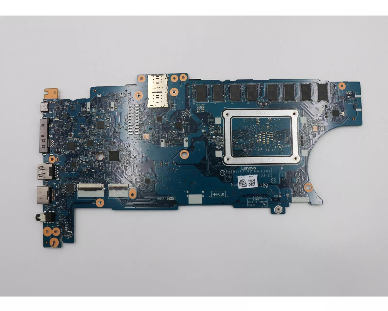 For Lenovo ThinkPad T495s Motherboard AMD R5-3500U 8GB RAM HD UMA Graphics System Board NM-C181 02DM189