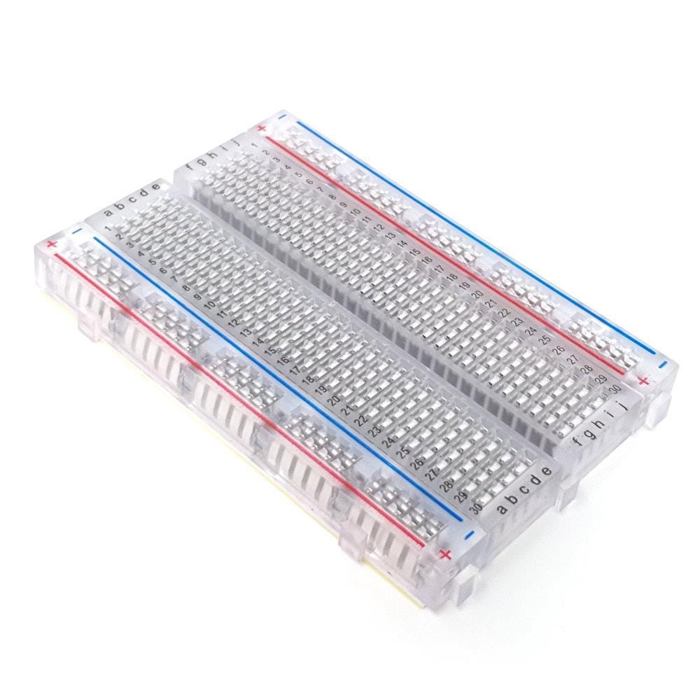 Original Half-Size Breadboard - Transparent - PartsCountry