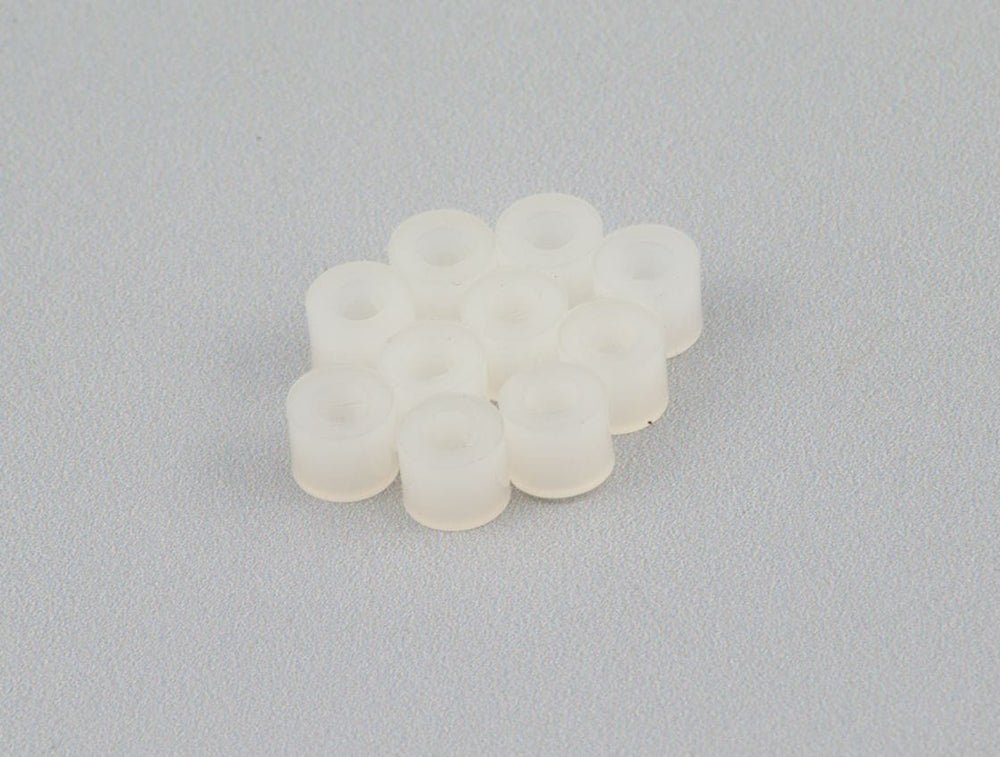Original Nylon Spacer - 3.2mm ID x 6mm OD x 5mm Long (10 Pack) - PartsCountry
