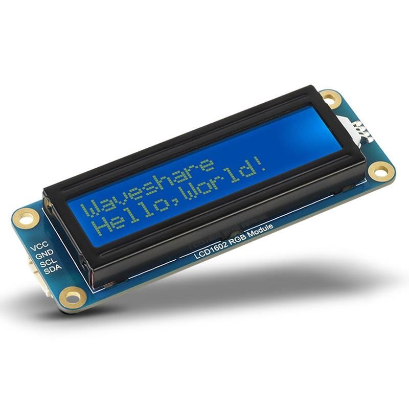 Original RGB 16x2 LCD Display (I2C, 3.3V/5V) - PartsCountry