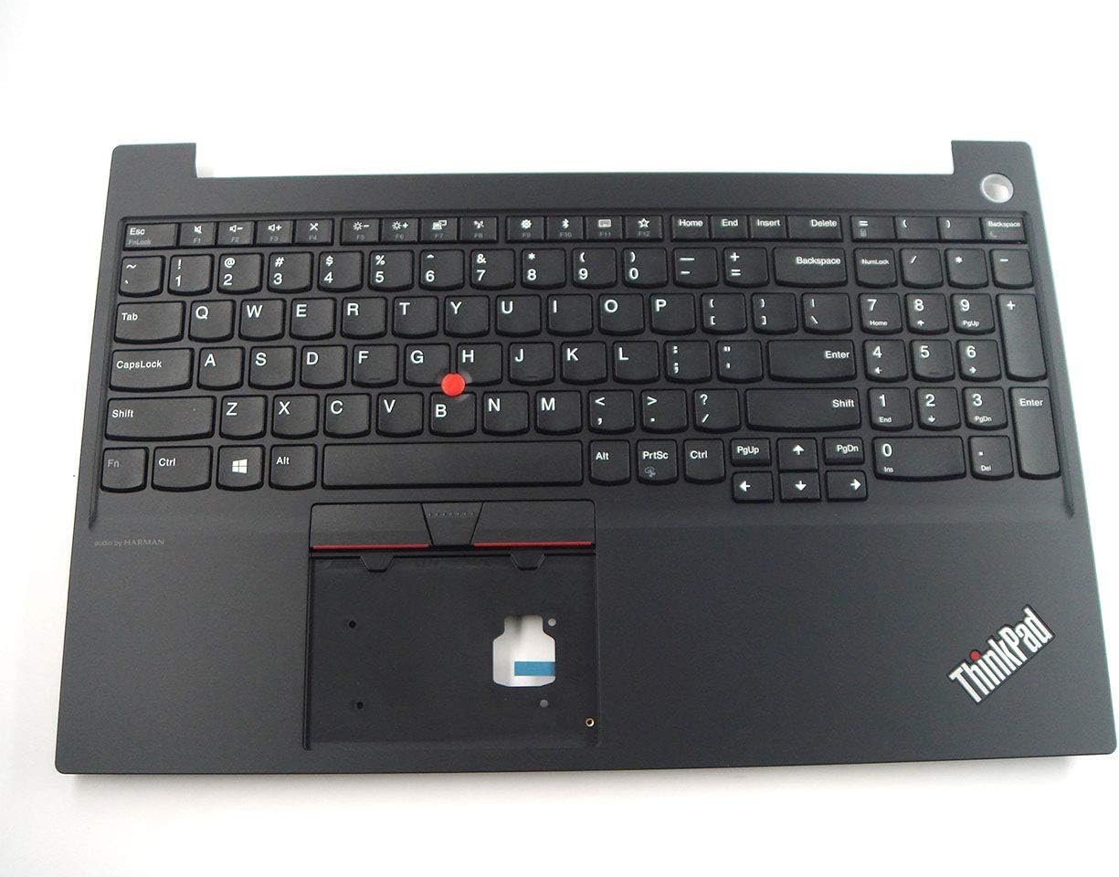 Genuine Original For Lenovo ThinkPad E15 Gen 1th Palmrest with US-English layout Non-Backlit Keyboard Bezel Black