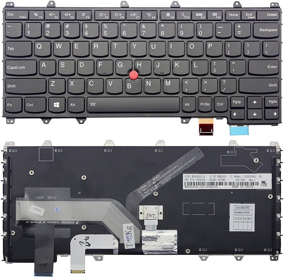 Genuine Original For Lenovo ThinkPad Yoga 260 12" US English Keyboard Backlit 00PA206 00PA124